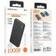 Портативний ЗП Power Bank BOROFONE BJ56 Graceful 22,5W+PD20W 10000 mAh Black