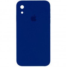 Чохол Silicone Case Square Full Camera Protective (AA) для Apple iPhone XR (6.1") Синій / Deep navy