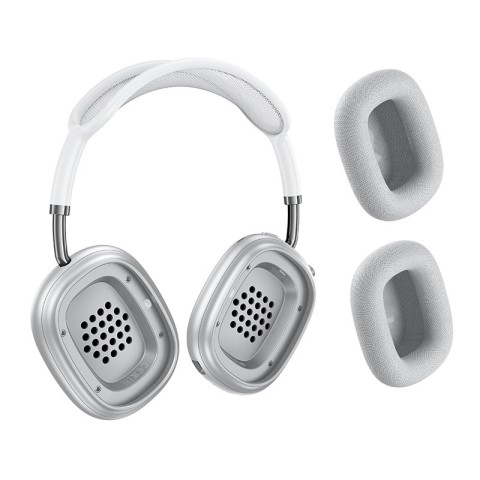 Накладні бездротові навушники Hoco W65 Happy Silver