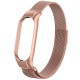 Ремінець Milanese Loop Design для Xiaomi Mi Band 3/4 Rose Pink