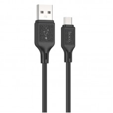 Дата кабель Hoco X90 Cool silicone USB to MicroUSB (1m) Black