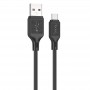 Дата кабель Hoco X90 Cool silicone USB to MicroUSB (1m) Black