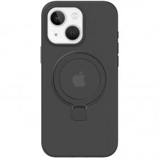 Чохол Silicone Case Full Protective with Ring для Apple iPhone 15 (6.1") Black