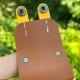 Шкіряний футляр Briefcase для навушників AirPods 1/2 Brown / Yellow