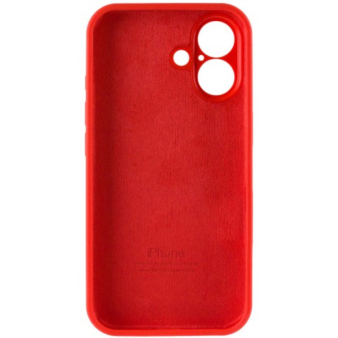 Чохол Silicone Case Full Camera Protective (AA) для Apple iPhone 16 Plus (6.7") Червоний / Red
