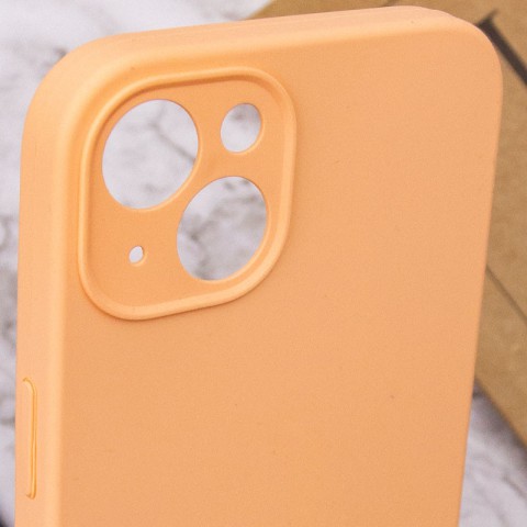 Чохол Silicone Case Full Camera Protective (AA) NO LOGO для Apple iPhone 13 (6.1") Помаранчевий / Cantaloupe
