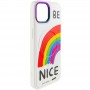 TPU+PC чохол Funny pictures with MagSafe для Apple iPhone 13 (6.1") Be Nice