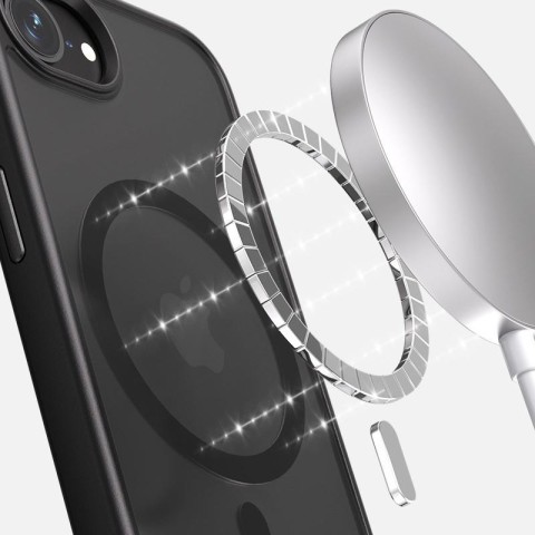 Чохол Ummi Colorful with MagSafe для Apple iPhone 16e (6.1") Чорний / Black