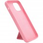 Чохол Silicone Case Hand Holder для Apple iPhone 12 Pro Max (6.7") Рожевий / Pink