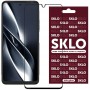 Захисне скло SKLO 3D (full glue) для TECNO Pova 3 (LF7n) Чорний