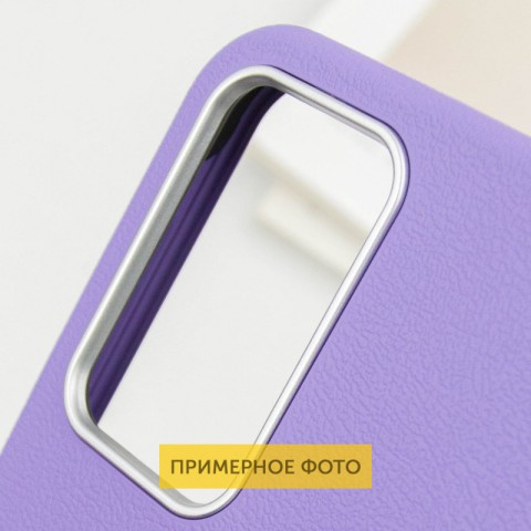 Шкіряний чохол Leather Case Metal Buttons для Xiaomi Redmi A3 Light Purple