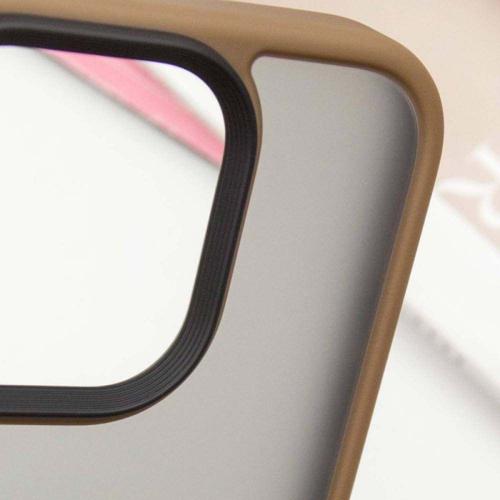 TPU+PC чохол Metal Buttons для Apple iPhone 16 Pro (6.3") Золотий