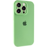 Чохол Silicone Case Full Camera Protective (AA) для Apple iPhone 13 Pro (6.1") М'ятний / Mint