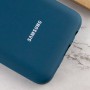 Чохол Silicone Cover Full Protective (AA) для Samsung Galaxy A02s Синій / Cosmos Blue