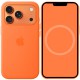 Чохол Silicone case (AAA) with Magsafe and Animation для Apple iPhone 17 Pro (6.3") Orange