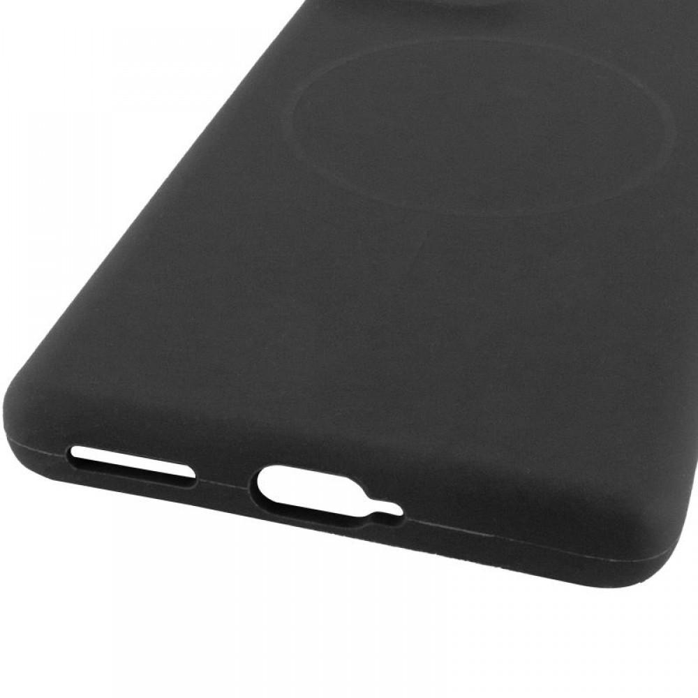 Чохол Silicone Cover Lakshmi Full Camera (AA) with MagFit для Motorola Edge 50 Fusion Чорний / Black