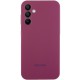 Чохол Silicone Cover Lakshmi Full Camera (AAA) with Logo для Samsung Galaxy A56 Бордовий / Plum