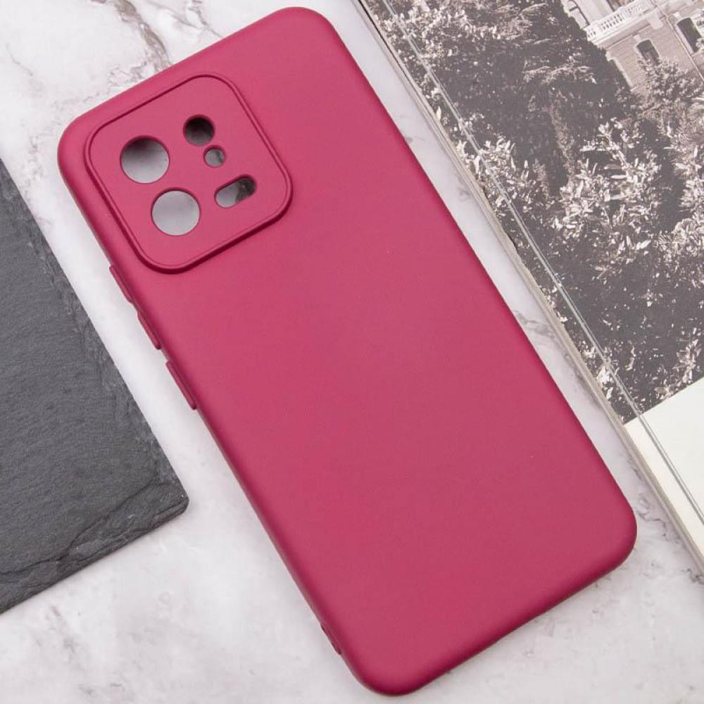 Чохол TPU GETMAN Liquid Silk Full Camera для Xiaomi 13 Pro Бордовий / Marsala