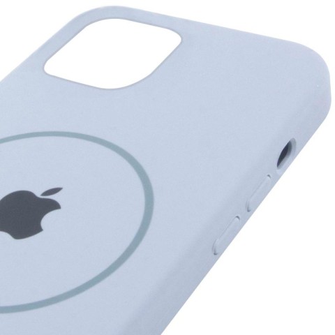 Чохол Silicone Case Full Protective (AA) with MagSafe для Apple iPhone 11 (6.1") Блакитний / Lilac Blue