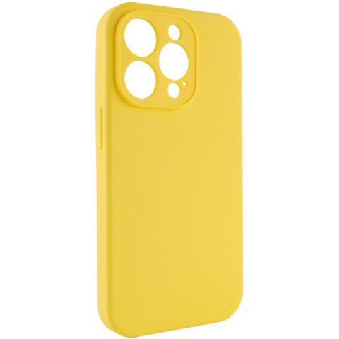 Чохол Silicone Case Full Camera Protective (AA) NO LOGO для Apple iPhone 13 Pro (6.1") Жовтий / Yellow