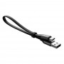 Дата кабель Baseus Nimble Portable USB to Type-C 3A (23см) (CATMBJ) Чорний