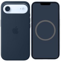 Чохол Silicone case (AAA) with Magsafe and Animation для Apple iPhone 17 Air (6.5") Midnight