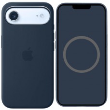 Чохол Silicone case (AAA) with Magsafe and Animation для Apple iPhone 17 Air (6.5") Midnight