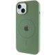 Чохол Silicone Case Full Protective (AA) with MagSafe для Apple iPhone 15 (6.1") Зелений / Pine green