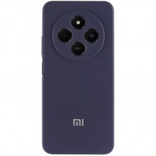 Чохол Silicone Cover Lakshmi Full Camera (AA) with logo для Xiaomi Redmi 14C / Poco C75 Синій / Midnight blue