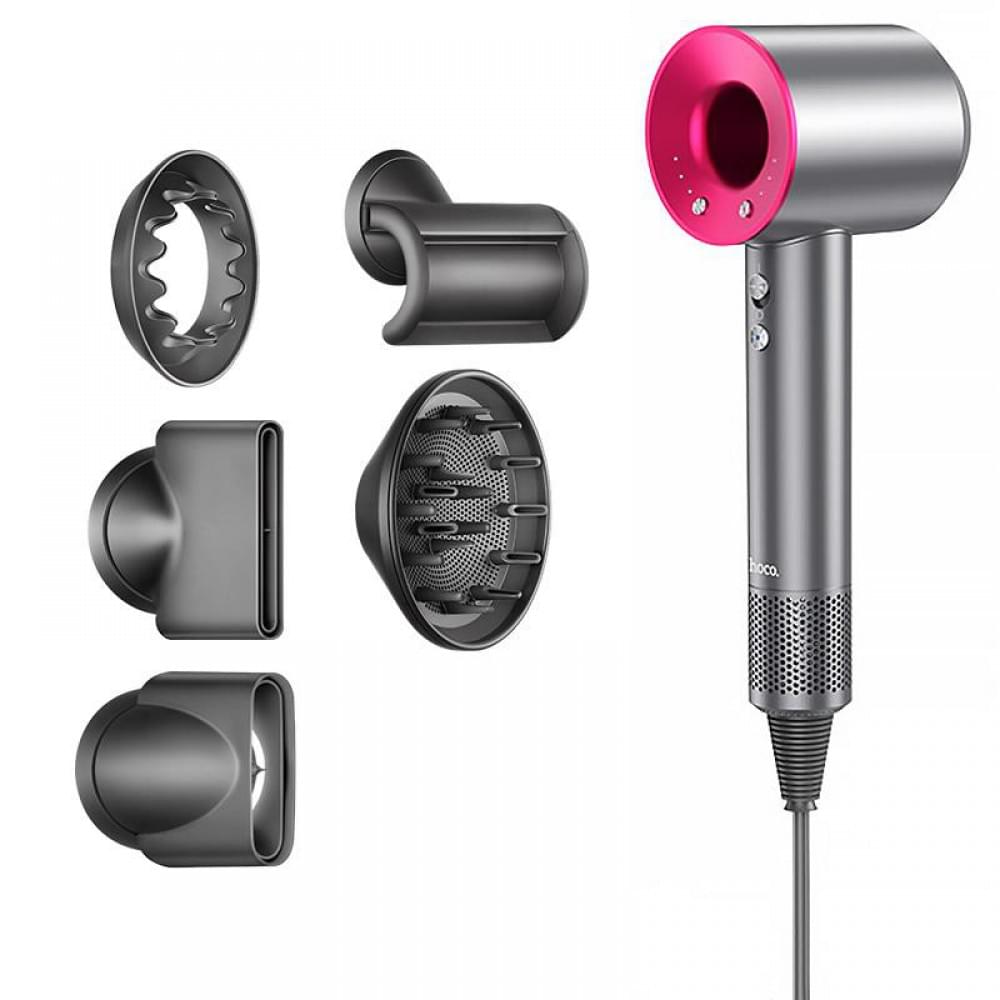 Фен для волосся Hoco DAR31 з негативною іонізацією (1500W) Rose Red