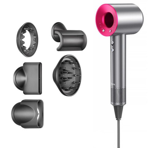 Фен для волосся Hoco DAR31 з негативною іонізацією (1500W) Rose Red