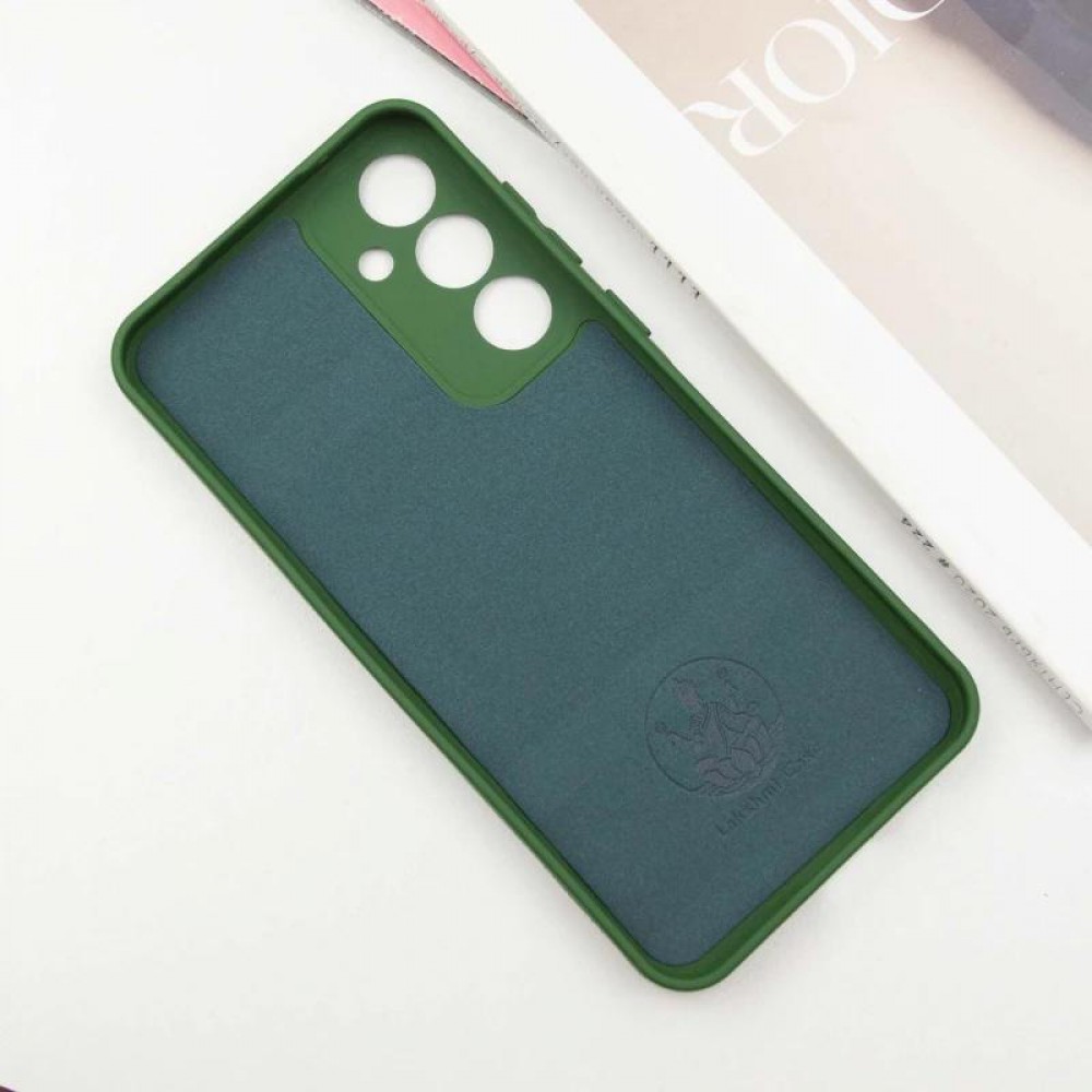 Чохол Silicone Cover Lakshmi Full Camera (AA) with logo для Samsung Galaxy S25+ Зелений / Dark green