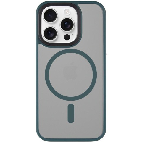 TPU+PC чохол Metal Buttons with MagSafe для Apple iPhone 15 Pro (6.1") Зелений