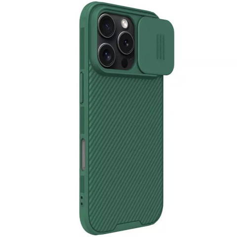 Карбонова накладка Nillkin CamShield Pro Magnetic для Apple iPhone 16 Pro Max (6.9") Deep Green