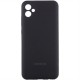 Чохол Silicone Cover Lakshmi Full Camera (AAA) with Logo для Samsung Galaxy A06 Чорний / Black