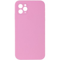 Чохол Silicone Case Square Full Camera Protective (AA) NOLOGO для Apple iPhone 11 Pro Max (6.5") Рожевий / Light pink
