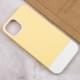 Чохол TPU+PC Bichromatic для Apple iPhone 13 (6.1") Creamy-yellow / White