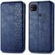 Шкіряний чохол книжка GETMAN Cubic (PU) для Xiaomi Redmi 9C Синій