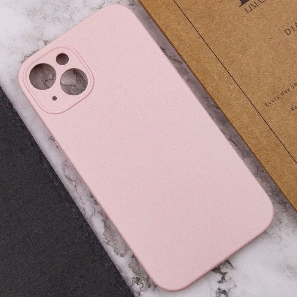 Чохол Silicone Case Full Camera Protective (AA) NO LOGO для Apple iPhone 15 Plus (6.7") Рожевий / Chalk Pink