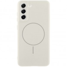 Чохол Silicone Cover Lakshmi Full Camera (AA) with MagFit для Samsung Galaxy S21 FE Білий / White