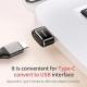 Перехідник Baseus USB Male To Type-C Female Adapter Converter 3A (CAAOTG-01) Чорний