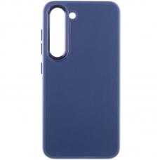 Шкіряний чохол Bonbon Leather Metal Style для Samsung Galaxy S23 Синій / Navy blue
