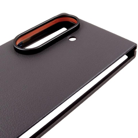 Шкіряний чохол Leather Case (AAA) для Samsung Galaxy Z Fold7 Gray