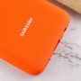 Чохол Silicone Cover Full Protective (AA) для Samsung Galaxy A02s Помаранчевий / Neon Orange