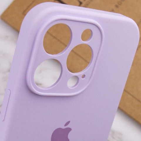 Чохол Silicone Case Full Camera Protective (AA) для Apple iPhone 14 Pro Max (6.7") Бузковий / Lilac