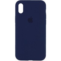 Чохол Silicone Case Full Protective (AA) для Apple iPhone X / XS (5.8") Синій / Deep navy