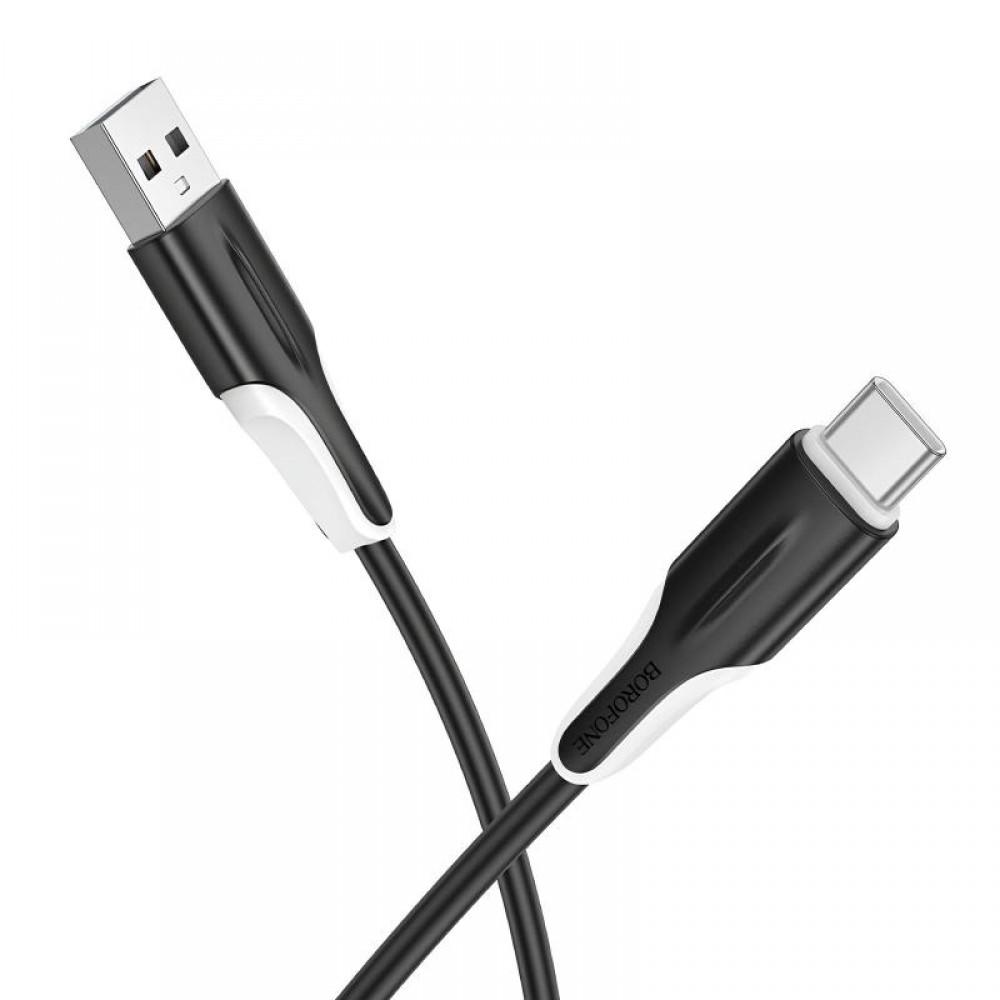 Дата кабель Borofone BX119 New USB to Type-C 3A (1m) Black