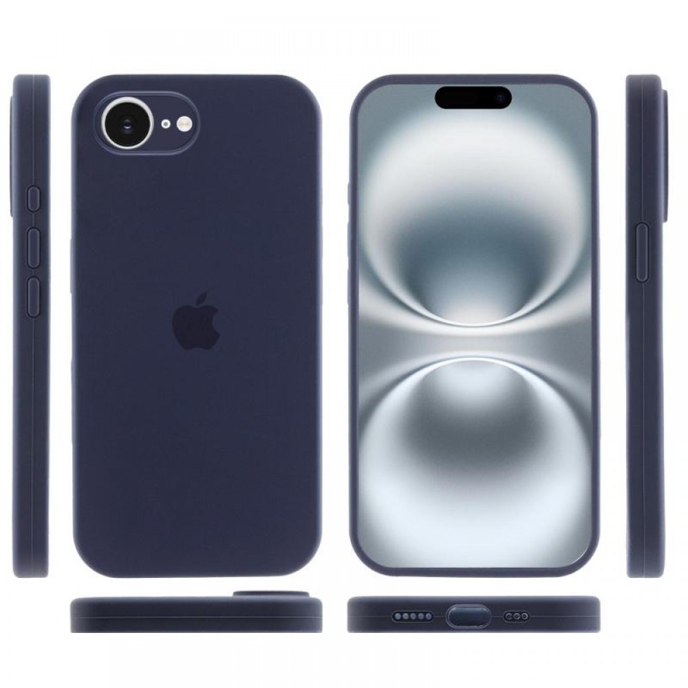 Чехол Silicone Case Full Camera Protective (AA) для Apple iPhone 16e (6.1")