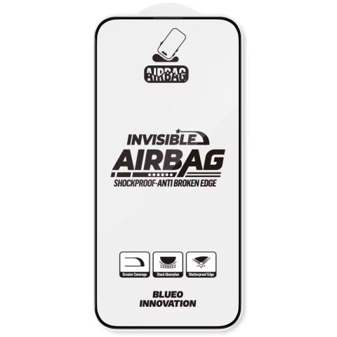 Захисне 3D скло Blueo Invisible Airbag Anti-broken для Apple iPhone 14 Pro Max / 15 Plus /16 Plus Чорний