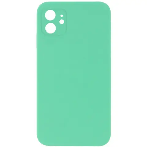 Чохол Silicone Case Square Full Camera Protective (AA) NOLOGO для Apple iPhone 11 (6.1") Зелений / Spearmint